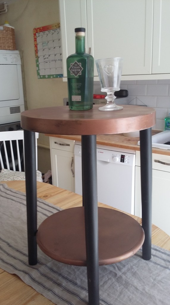 cocktail table upcycle handmade